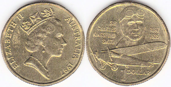 1997 Australia $1 (Kingsford Smith) A001363